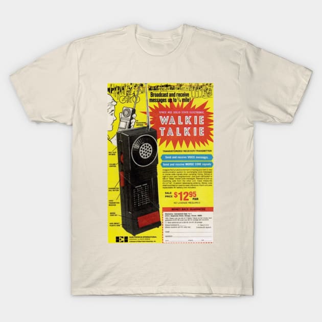 Vintage Walkie Talkie Ad T-Shirt by Burnt Budz